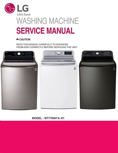 Lg T7004tefp Washing Machine Service Manual