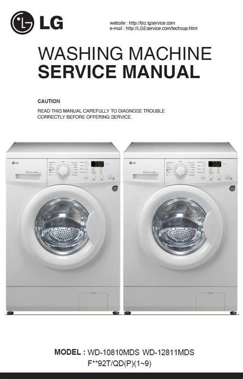 Lg Wd 1409rd5 Service Manual And Repair Guide