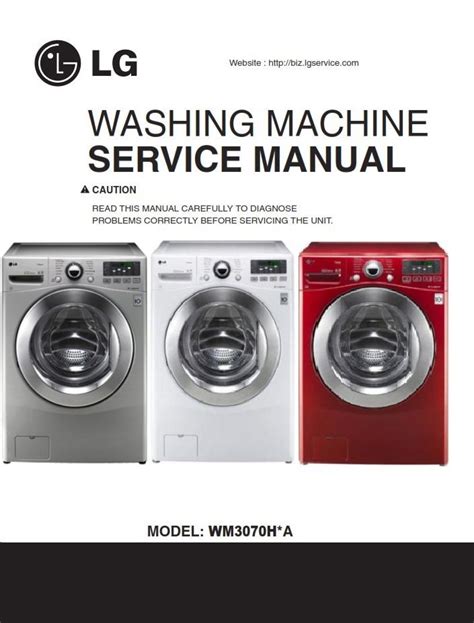 Lg Wm3070hra Service Manual Repair Guide