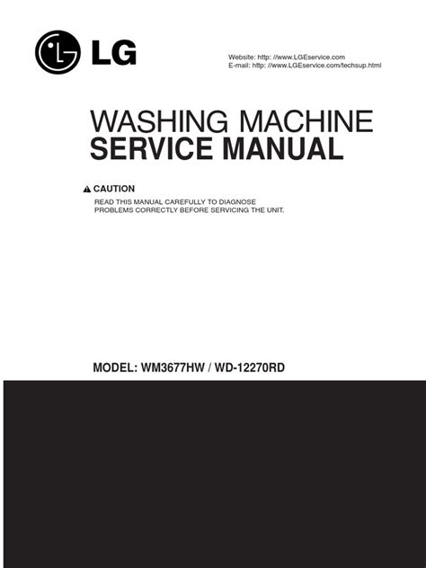 Lg Wm3677hw Wd 12270rd Washing Machine Service Manual