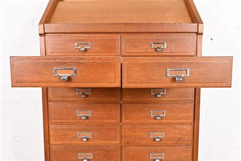 Library Card Catalog Cabinet Vintage
