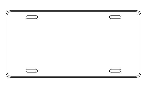 License Plate Templates