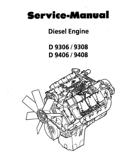 Liebherr D9306 D9308 D9406 D9408 Diesel Service Manual