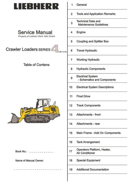 Liebherr Lr 624 634 Crawler Loader Series 4 Litronic Service Repair Factory Manual Instant Download