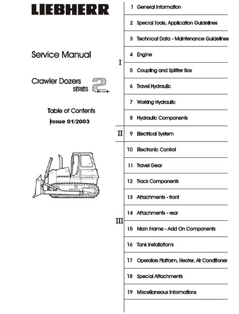 Liebherr Pr712 Pr712b Pr722 Pr722b Pr732 Pr732b Pr742 Pr742b Pr752 Dozer Service Manual