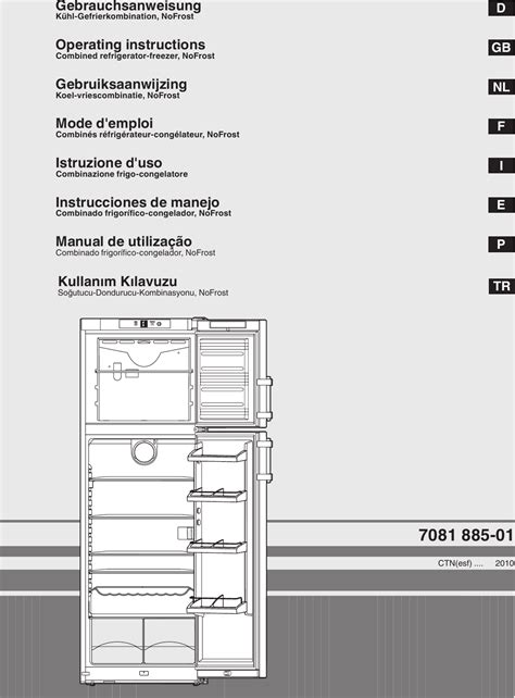 Liebherr Premium Refrigerator Manual