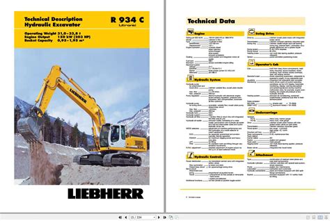 Liebherr R934c R 934 C Operator S Manual Maintenance