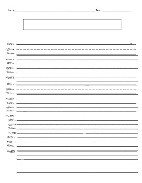 Line Template For Writing