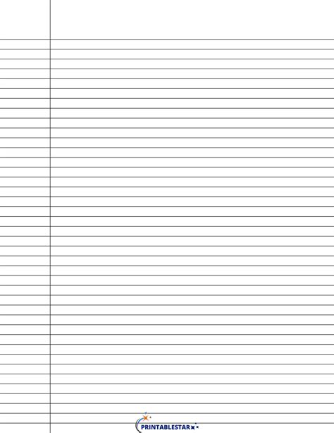 Lined Paper Template Free