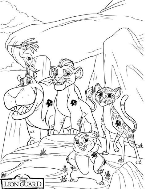 Lion Guard Printable Coloring Pages