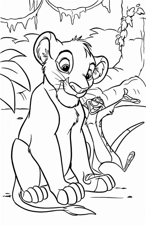 Lion King Coloring Pages Free Printable