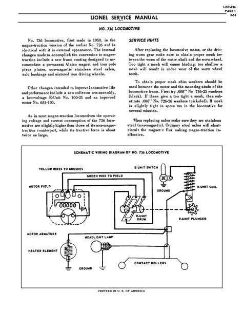 Lionel General Train Motor Wiring Diagram