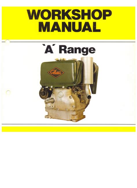 Lister Petter A Range Ab1 Ac1 Ac1z Ac1zs Ac2 Ab1w Ac1w Ac2w Engines Complete Workshop Service Repair Manual