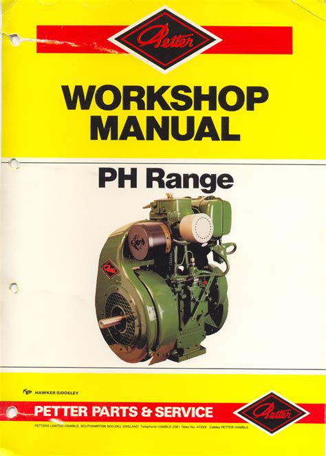 Lister Petter Ph Range Ph1 Ph2 Ph1w Ph2w Engines Complete Workshop Service Repair Manual Download