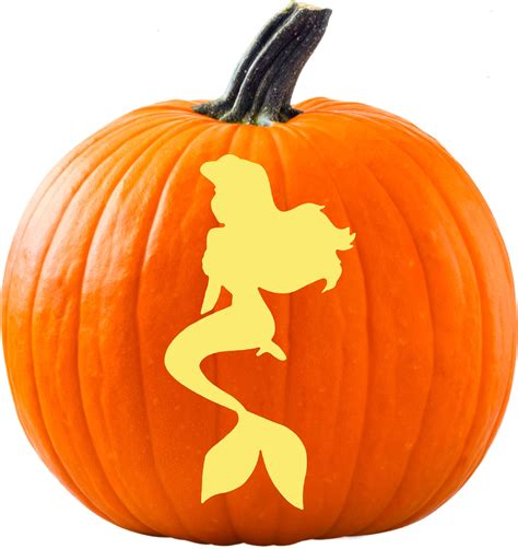 Little Mermaid Pumpkin Template