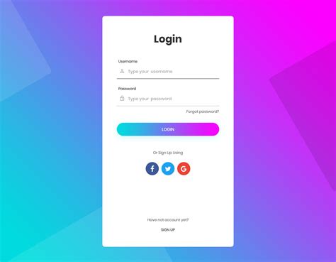 Login Page Template