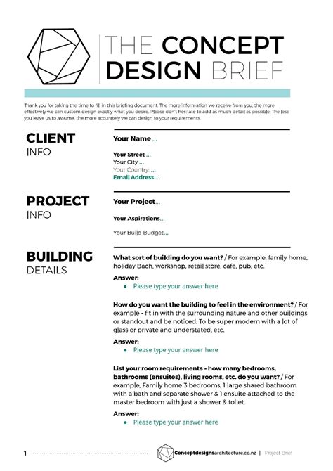 Logo Design Brief Template