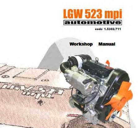 Lombardini Lgw 523 Mpi Automotive Engine Service Repair Workshop Manual Download