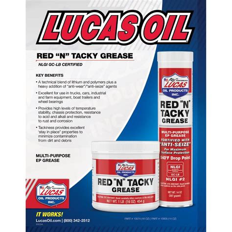 Lucas Red and Tacky Grease: The Ultimate Guide for Wheel Bearings