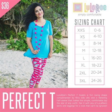Lularoe Perfect T Size Chart