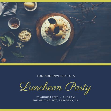 Luncheon Invite Template