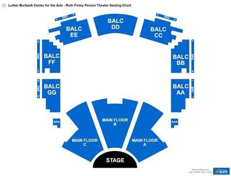 Luther Burbank Center For The Arts Seating Chart
