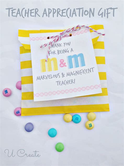 M M Teacher Appreciation Free Printable