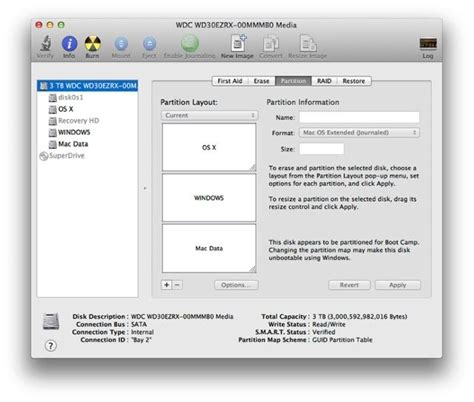 Mac Manually Create Bootcamp Partition