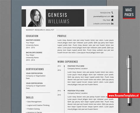 Mac Resume Templates
