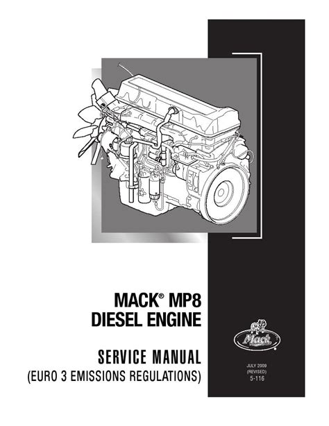 Mack Mp8 Diesel Engine Euro 3 Service Repair Manual Download