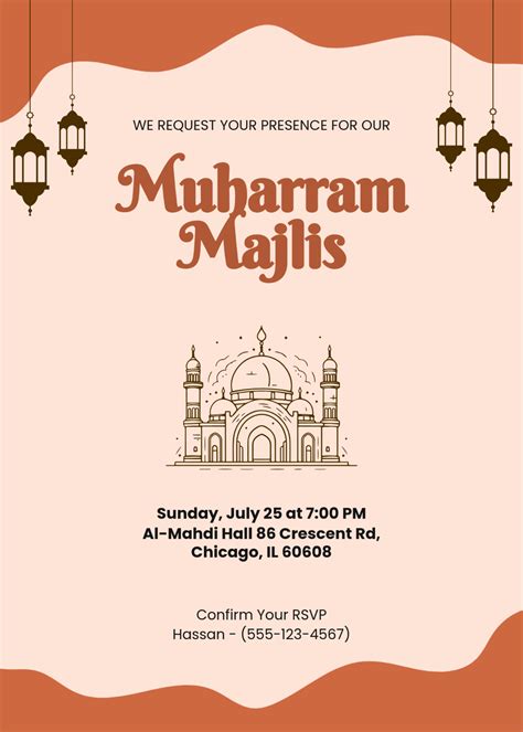 Majlis Invitation Template