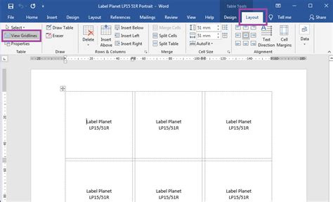 Make A Label Template In Word