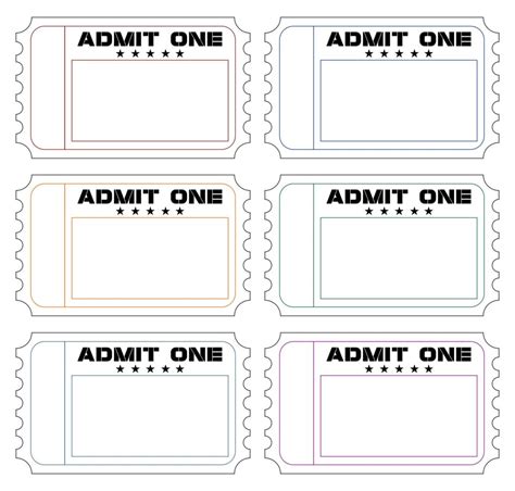Make Your Own Tickets Free Printable