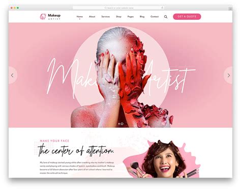 Makeup Artist Website Template