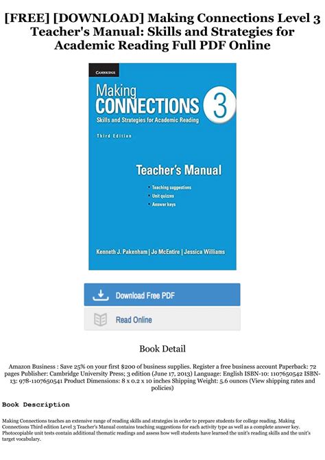 Making Connections 3 Teacher Manual