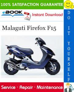 Malaguti F15 Firefox Service Repair Manual