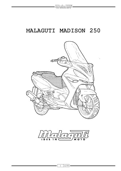 Malaguti Madison 250 Service Repair Workshop Manual