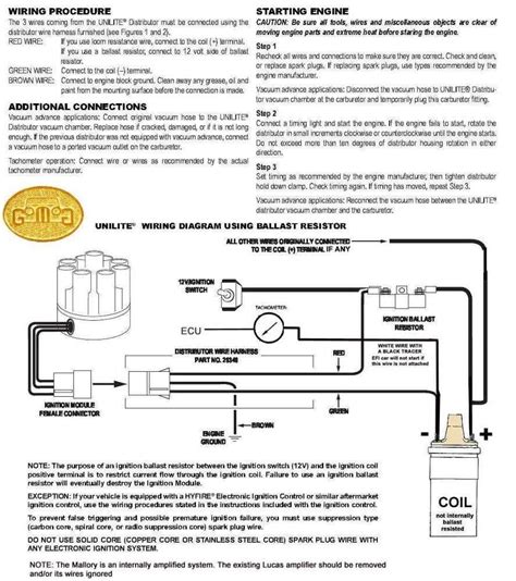 Mallory Ignition Distributor Wiring Diagram