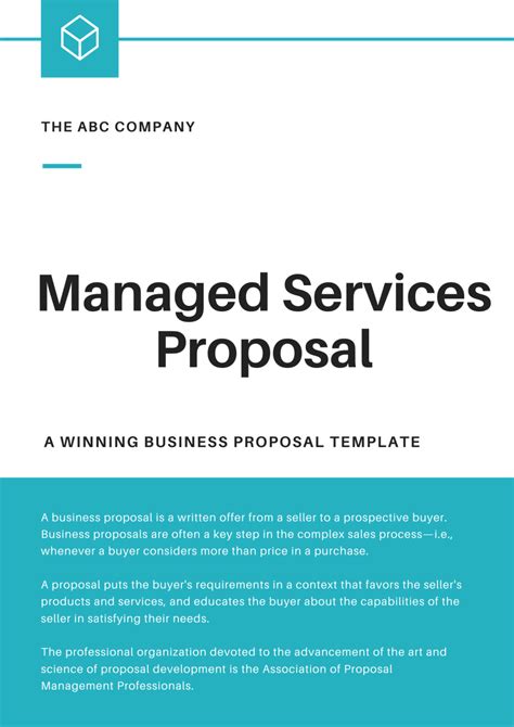 Managed It Services Proposal Template