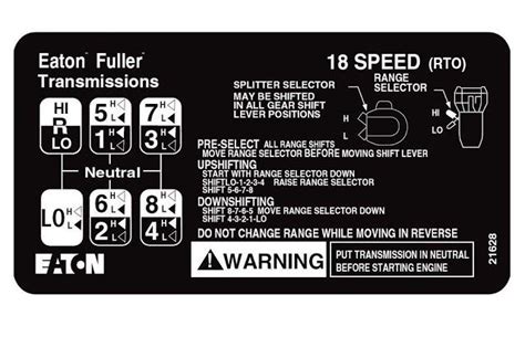 Manual 18 Speed Transmission Eaton Servis