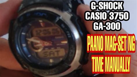 Manual Casio G Shock 3750