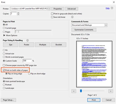 Manual Duplex Printing Adobe Reader