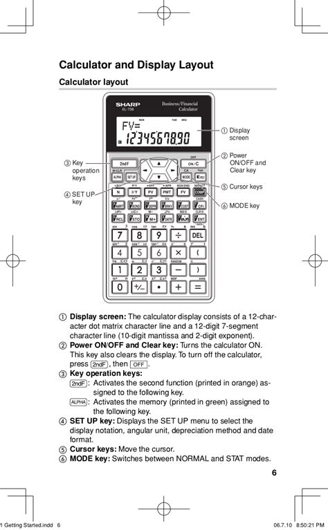 Manual For Sharp El 738 Financial Calculator