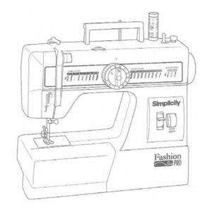 Manual For Simplicity Fashion Pro Sewing Machine