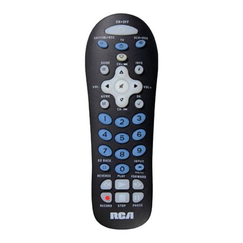 Manual Rca Rcr311b Universal Remote Control