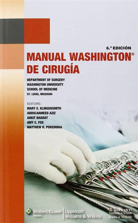 Manual Washington De Cirugia Spanish Edition