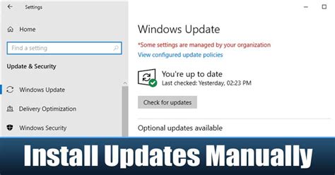 Manually Install Windows Update Agent