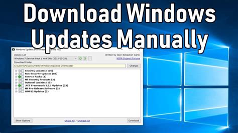 Manually Windows Vista Updates