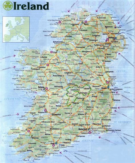 Map Of Ireland Printable