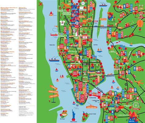 Map Of Nyc Attractions Printable